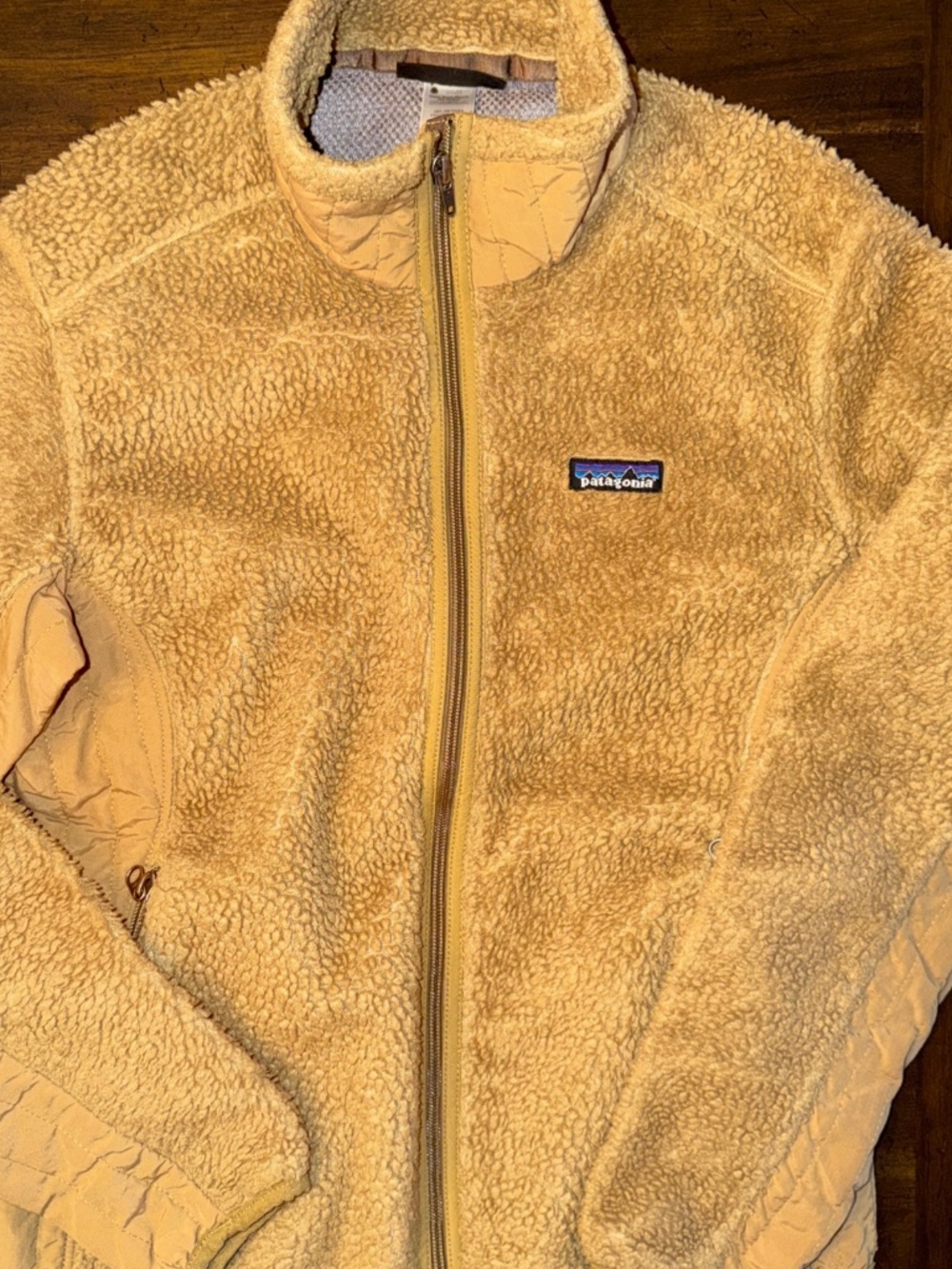 Women's Patagonia Retro-X Deep Pile Sherpa Fleece Full Zip Jacket Brown Size M